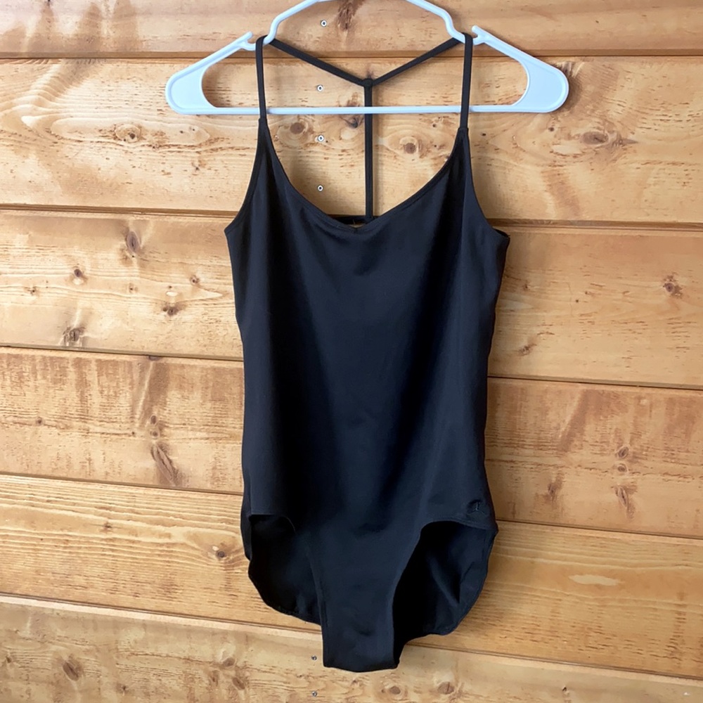 Danskin L strappy body suit